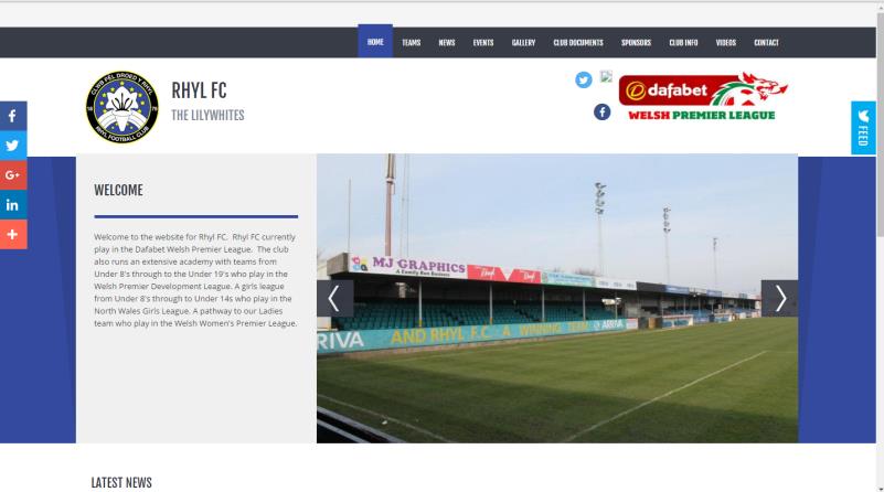 Welcome to the new Rhyl FC Website - CPD Y RHYL 1879